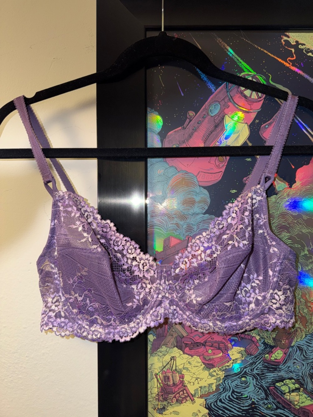 Wacoal Lavender Lace Underwire Bra